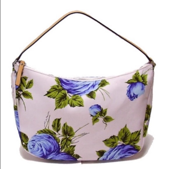 kate spade Handbags - 🦄 RARE VINTAGE Kate Spade Chloe Blue Cabbage Rose